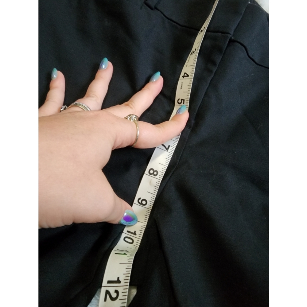 Loft Marisa The Riviera Pant Straight Leg Black Dress Ankle Pants Size 10 Petite - Picture 8 of 8